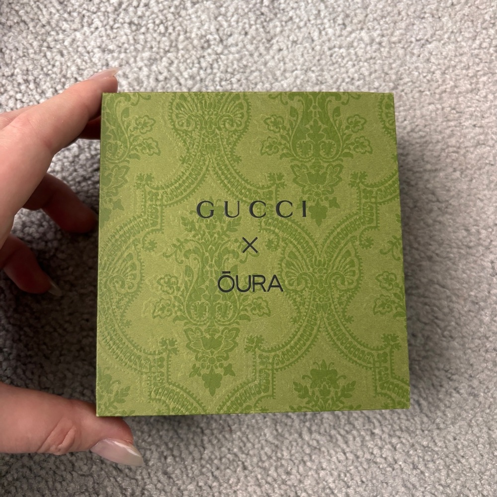 Gucci black and gold Oura ring size men’s 12